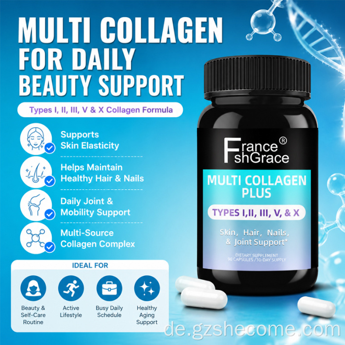 Shecome Collagen unterstützt Hautkollagenergänzungen für Haare